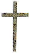 Untitled Straw Inlaid Cross